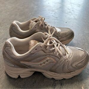 Saucony Women's Athletic Running Shoes in Light Beige